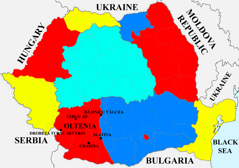 oltenia map