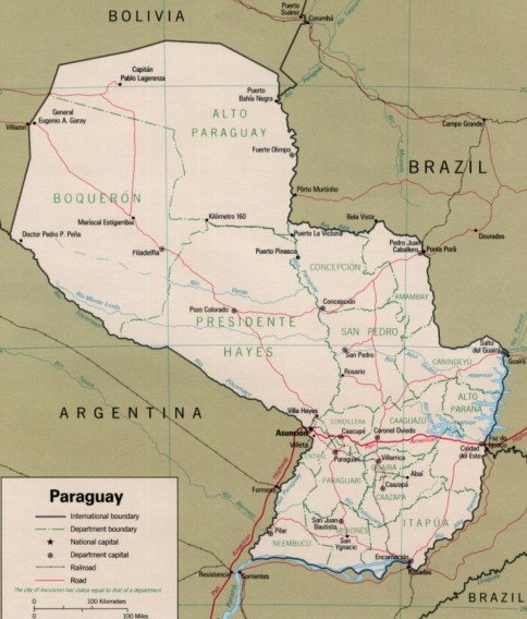 paraguay map