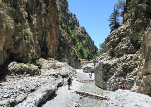 Samaria Gorge in Samaria National Park