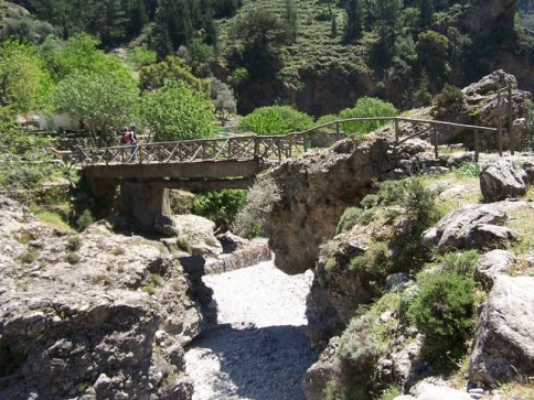 Beautiful Samaria Gorge trail in this small national park