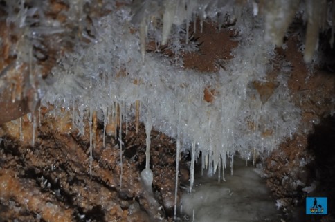 Cave with crystals from Farcu, Bihor County, Romania