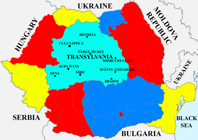 transylvania map