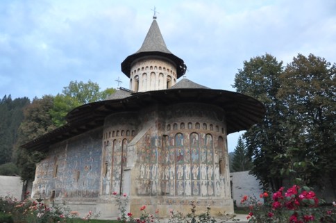 Voronet Monastery is unique for its beauty and architecture