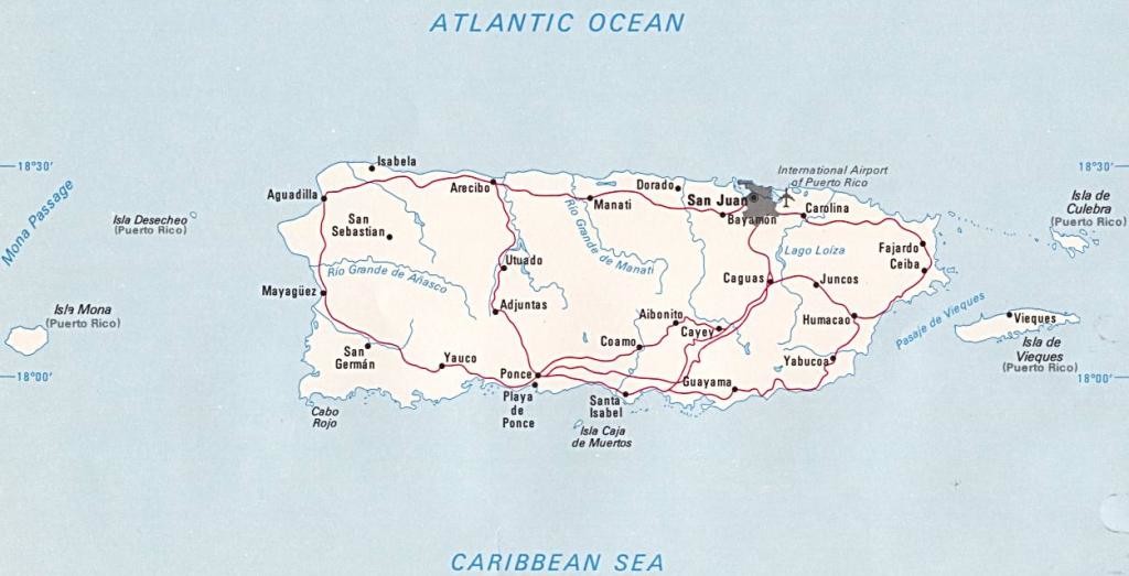 puerto rico map harta