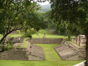 Mayan ruins from Copan with the famous Ballcourt