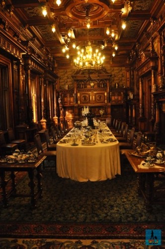 The splendid Dining Room of Peles Castle